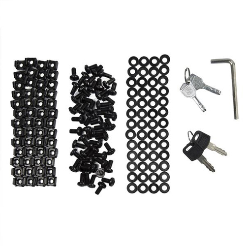 StarTech.com 4-Post 42U Server Rack Cabinet, 19" Data Rack Cabinet for Computer / AV / IT Equipment mount, Rack Server Enclosure with Casters, Full Size Industrial Network Storage