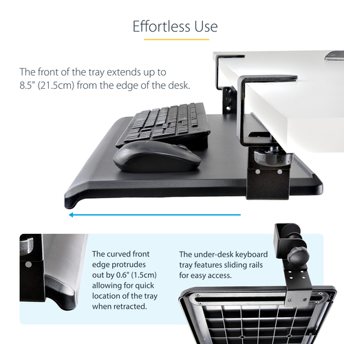 KEYBOARD-TRAY-CLAMP1 - Computer Systems by StarTech.com