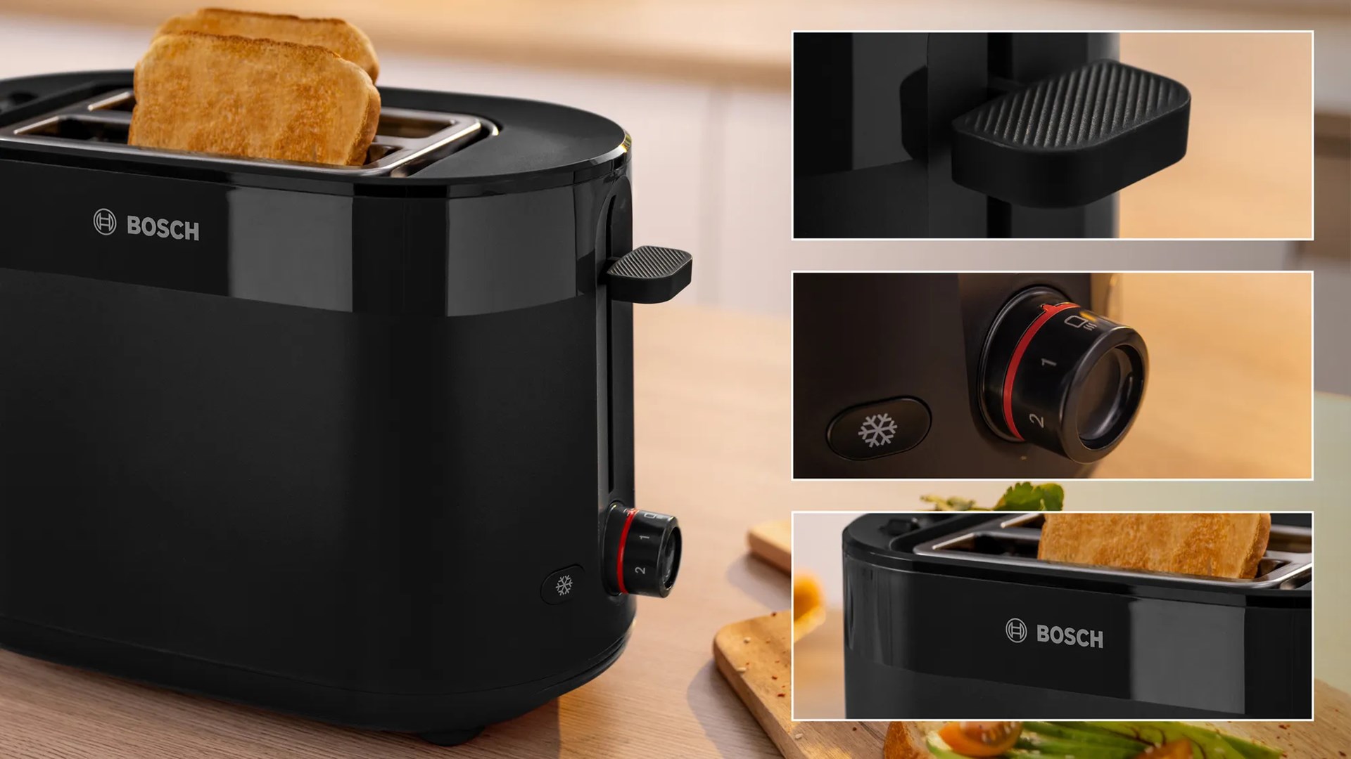 Bosch TAT2M123 toaster 6 2 slice(s) 950 W Black