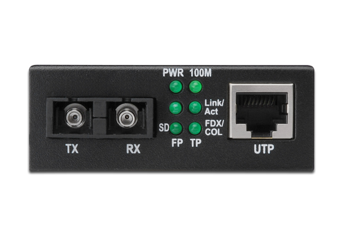 Digitus Fast Ethernet Media Converter, RJ45 / SC