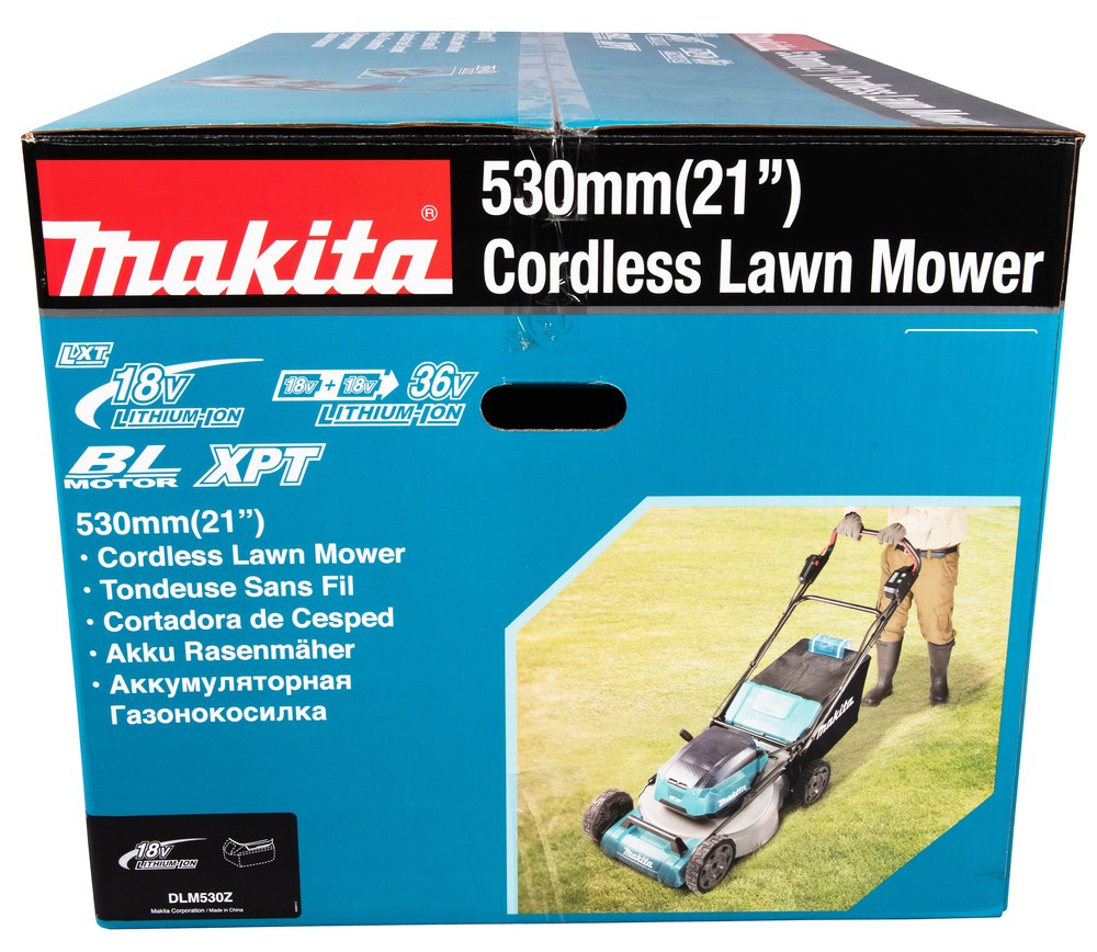 Makita DLM530Z lawn mower Walk behind lawn mower Battery Black  Blue