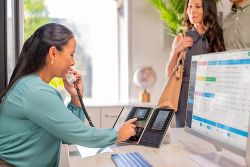 Poly Edge E400 IP Phone and PoE-enabled