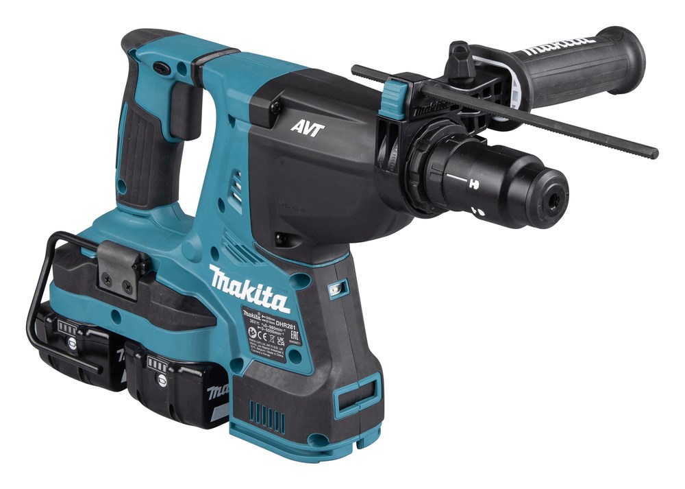 Makita Hammer Drill 2x18V DHR281PT2J 2.9J 2x5.0Ah BL + handle