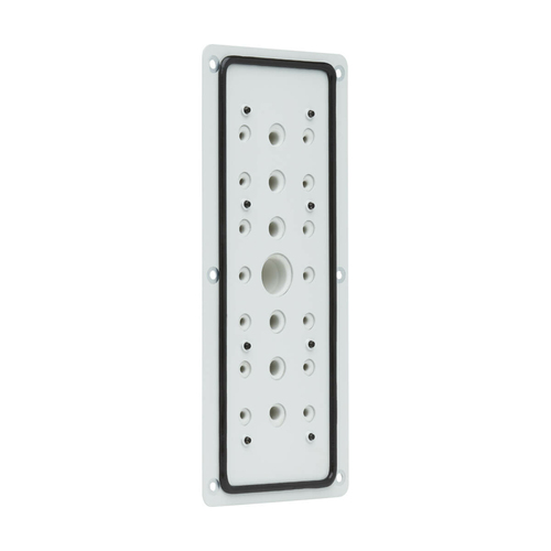 Tripp Lite SmartRack Cable Entry Gland Plate for NEMA-Rated Enclosure Cabinets, 21-Port Membrane