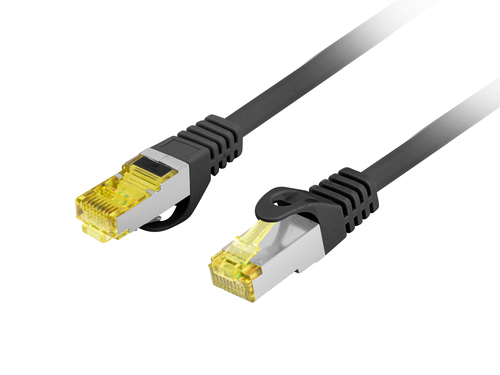 Lanberg PCF6A-10CU-0050-BK networking cable Black 0.5 m Cat6a S/FTP (S-STP)
