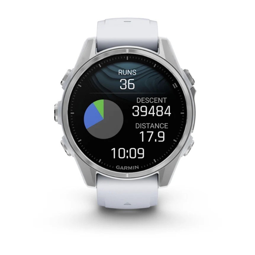 Garmin Fenix 8 3.3 cm (1.3") AMOLED 43 mm Digital 416 x 416 pixels Touchscreen Silver Wi-Fi GPS (satellite)