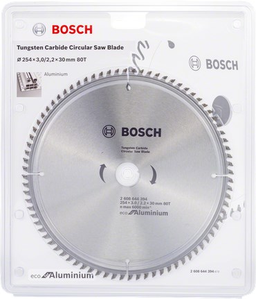 ALUMINIUM SAW BLADE 254x30mm 80-TEETH ECO