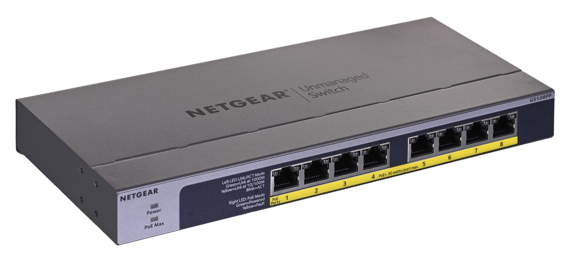 NETGEAR GS108PP Unma...