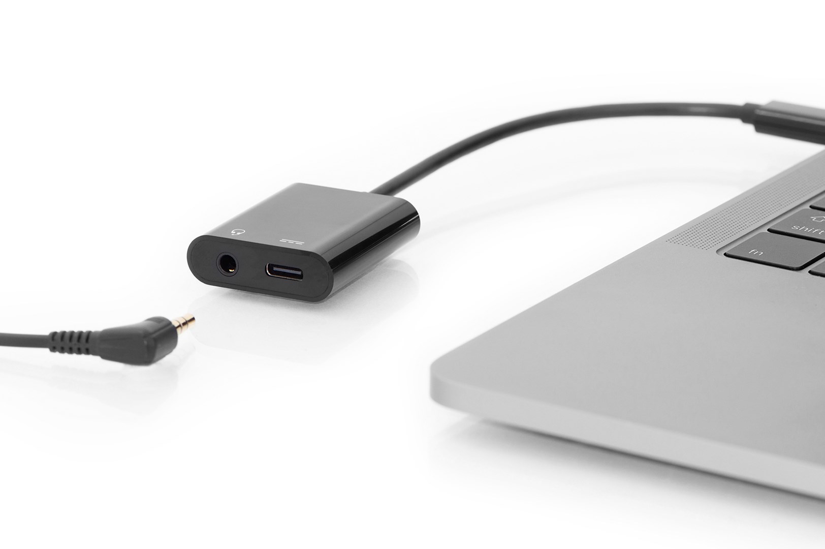 Digitus USB Type-C adapter / converter, Type-C™ to USB Type-C + 3.5mm stereo