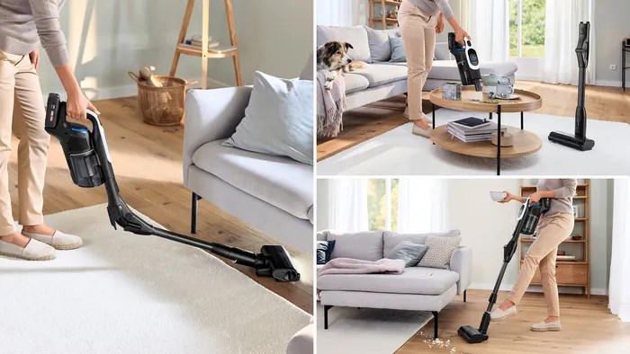 Bosch BCS1041WAC stick vacuum/electric broom Battery Dry HEPA Bagless 0.4 L 23.5 W Black, White 4 Ah