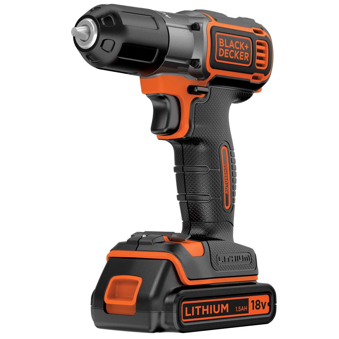 Black & Decker ASD18KB-QW drill Black  Orange