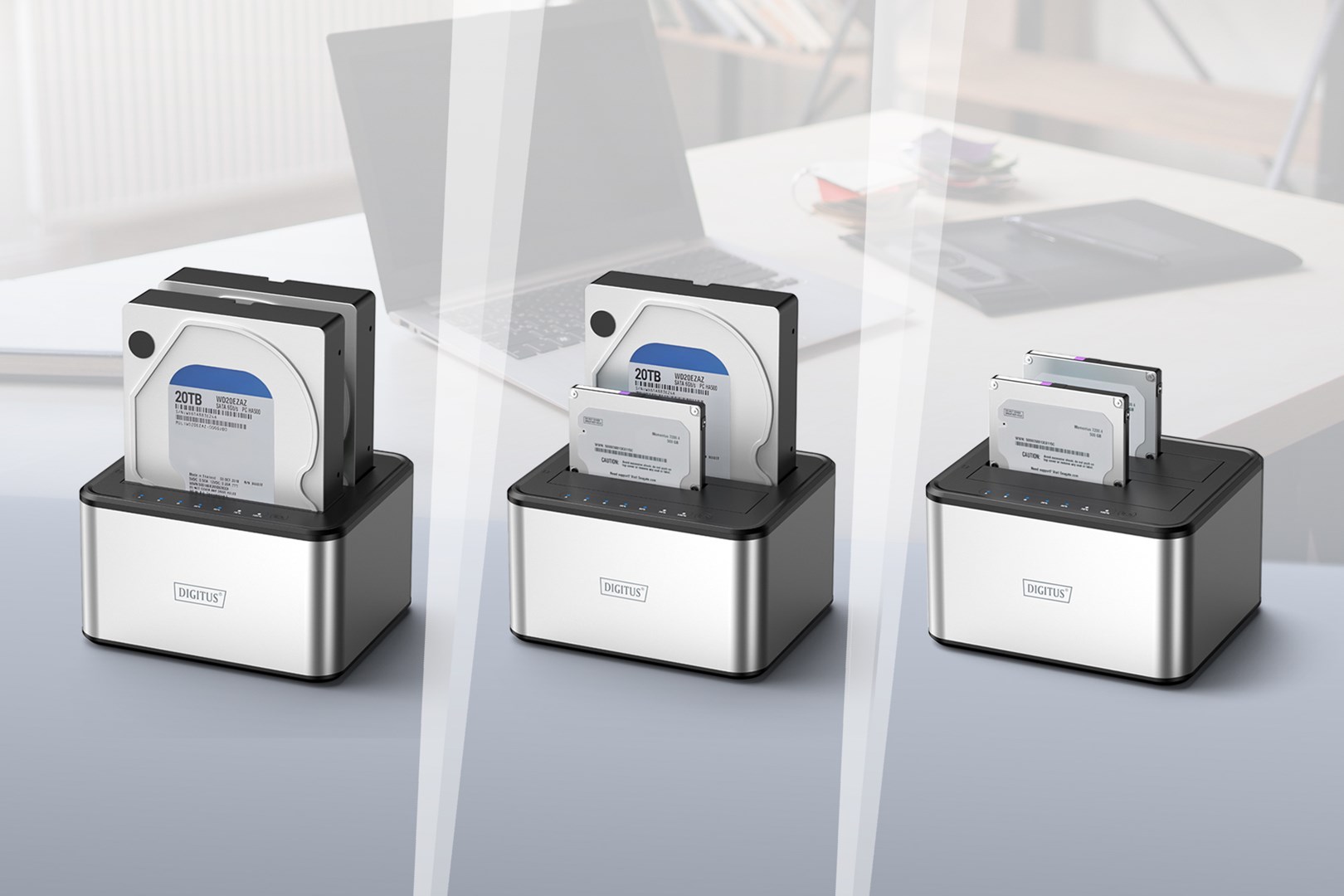 Digitus USB 3.0 dual SATA HDD docking station 2.5"/ 3.5