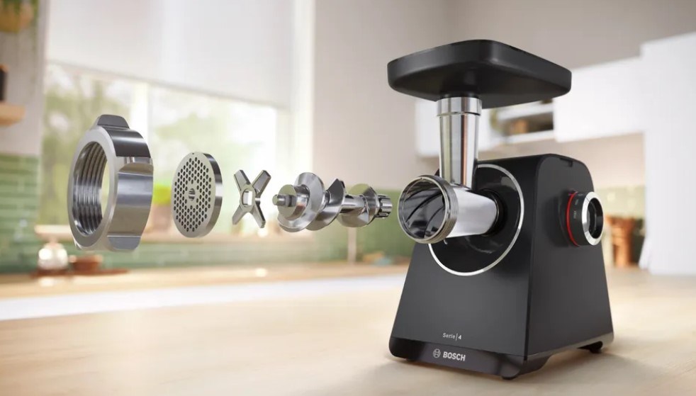 Bosch Serie 4 MFWS440B mincer 1900 W Black, Silver