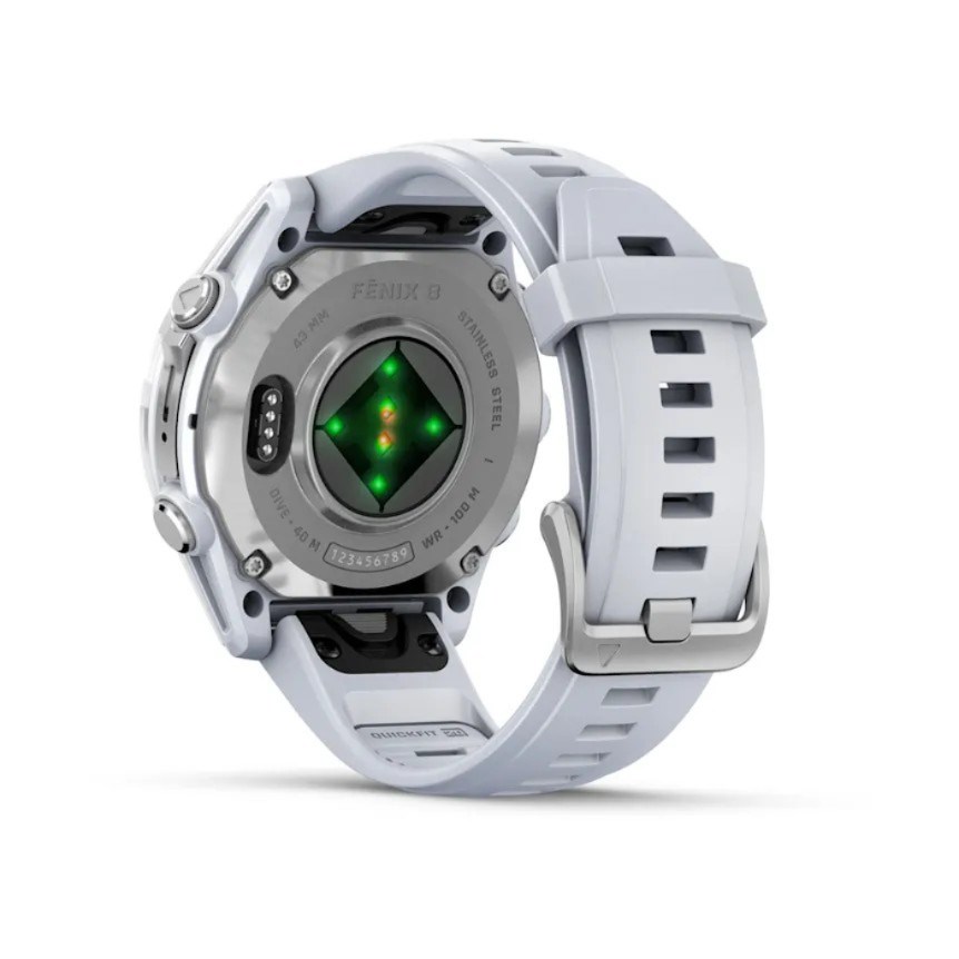 Garmin Fenix 8 3.3 cm (1.3") AMOLED 43 mm Digital 416 x 416 pixels Touchscreen Silver Wi-Fi GPS (satellite)