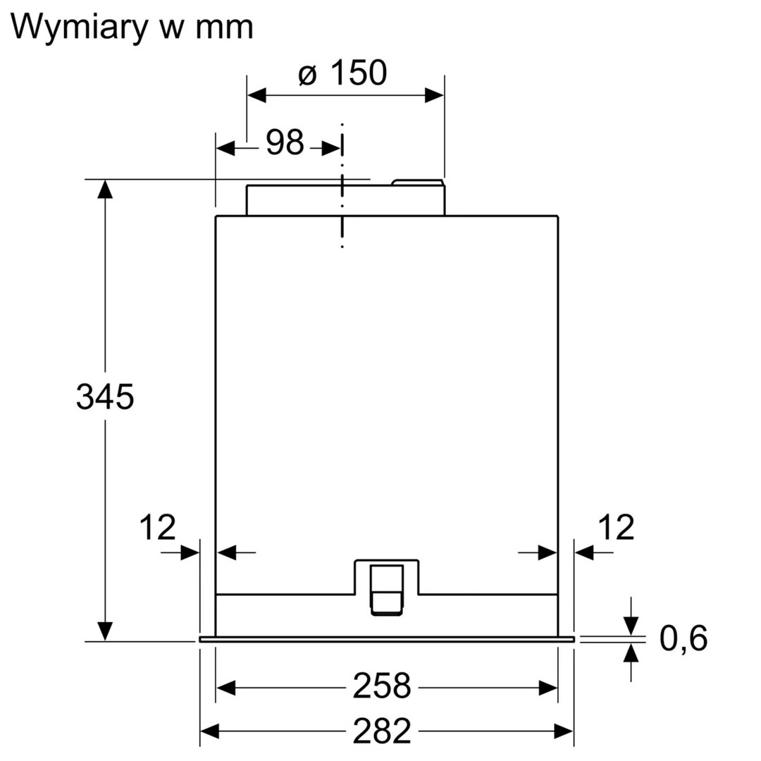Bosch Serie 8 DLN78PC60 cooker hood Built-in Black A++ 590 m³/h