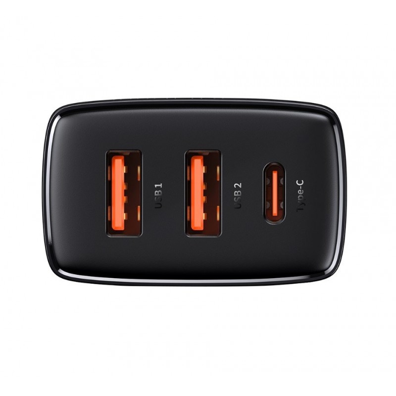 Baseus CCXJ-E01 mobile device charger Smartphone, Smartwatch, Tablet Black AC Fast charging Indoor