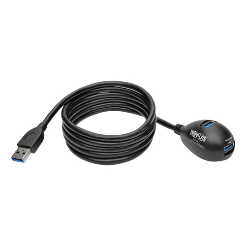 Tripp Lite U324-006-DSK2 2-Port USB 3.0 SuperSpeed Desktop Extension Cable A (M/2xF), 6 ft. (1.83 m)