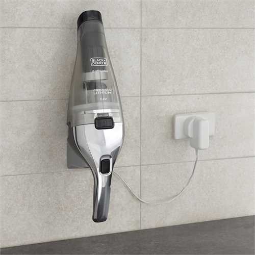 Black & Decker NVC220WC-QW handheld vacuum Chrome  Titanium  Transparent Bagless