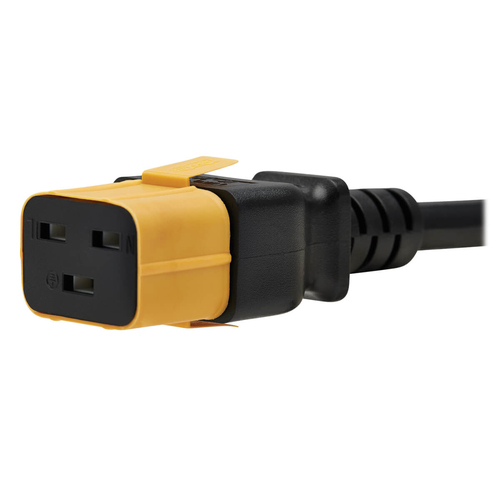 Tripp Lite PLC20YW Plug-Lock Inserts, C19 Power Cord to C20 Outlet, Yellow, 100 Pack