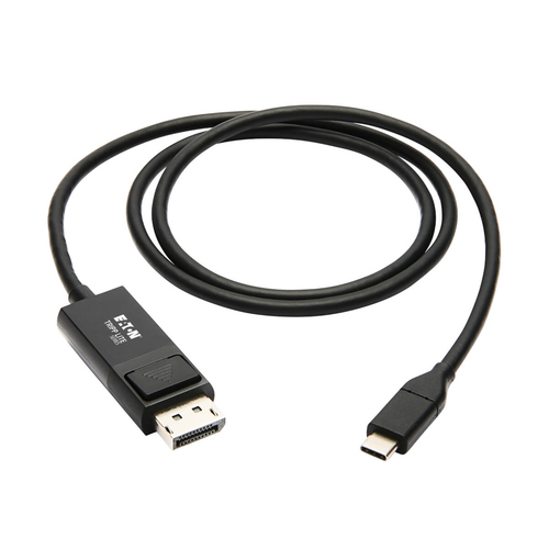 Tripp Lite U444-003-DP-BE USB-C to DisplayPort Adapter Cable (M/M), 4K 60 Hz, HDR, Locking DP Connector, 3 ft. (0.9 m)