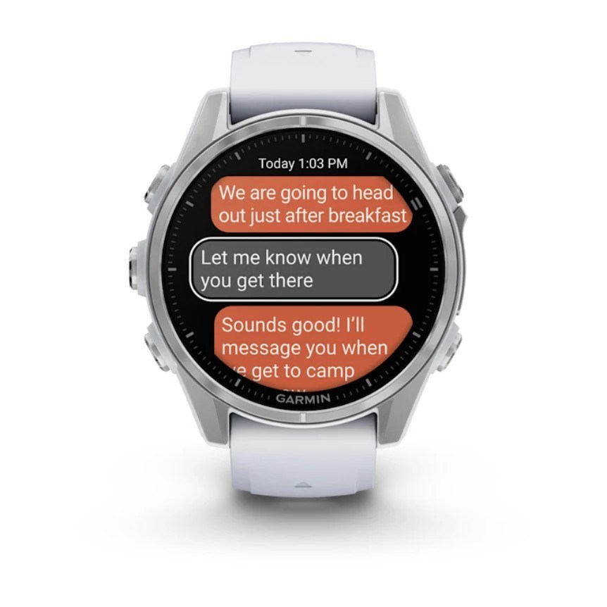 Garmin Fenix 8 3.3 cm (1.3") AMOLED 43 mm Digital 416 x 416 pixels Touchscreen Silver Wi-Fi GPS (satellite)