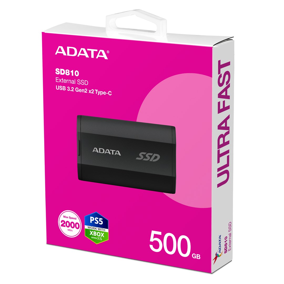 ADATA SD810 500 GB USB Type-C USB 3.2 Gen 2x2 Black