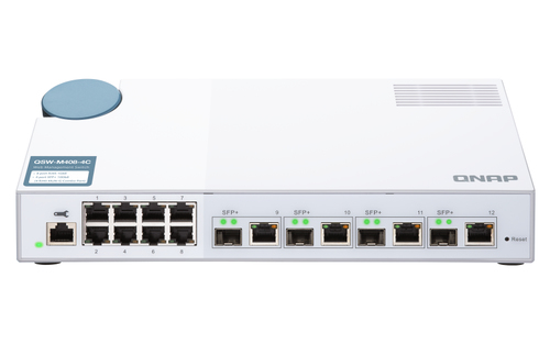 QNAP QSW-M408-4C network switch Managed L2 Gigabit Ethernet (10/100/1000) White