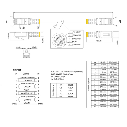 6ASPAT5MBK - Cables & Adaptors by StarTech.com
