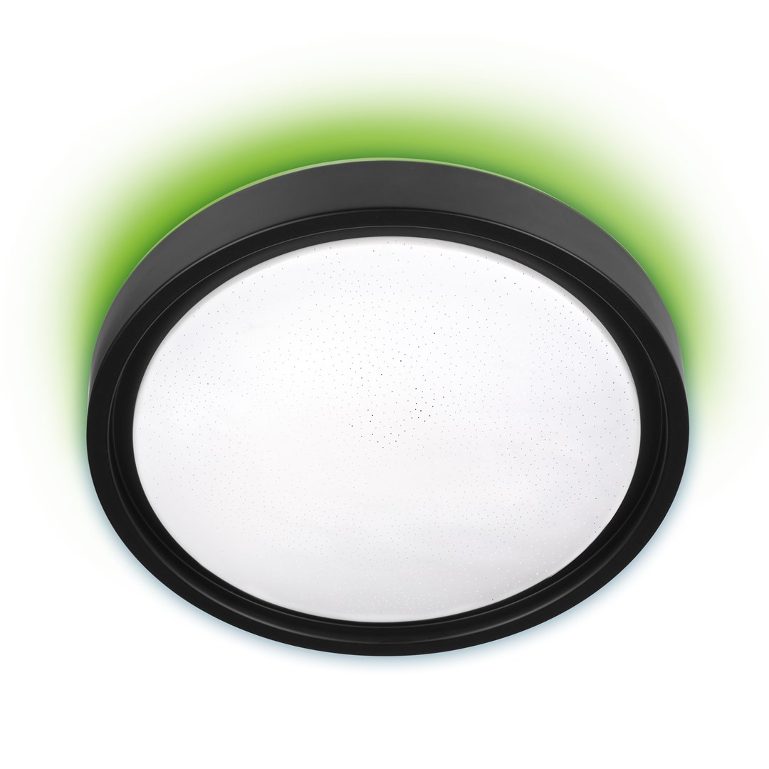 Modern LED dimmable ceiling plafond Activejet PANAMA RGB wireless control by remote control