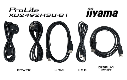 iiyama ProLite XU2492HSU-B1-STD computer monitor 60.5 cm (23.8") 1920 x 1080 pixels Full HD LED Black