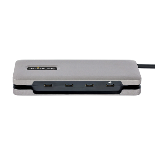 StarTech.com 4-Port USB-C Hub, 4x USB-C Ports, USB 3.2 Gen 2 (10Gbps) - Portable USB C Hub with 100W Power Delivery Pass-Through - USB Type C Hub w/ 12.6in/32cm Wrap-Around Cable