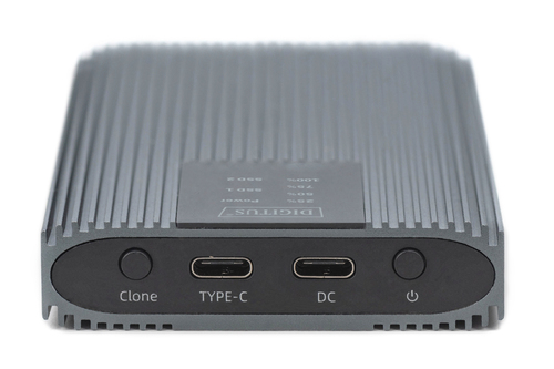 Digitus USB M.2 NVMe Clonestation, SSD, NVMe, 20Gbits, USB 3.2 Gen2, aluminum, toolfree