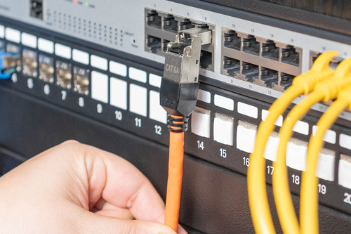 Digitus CAT 6A field connector, angled, STP with dust cap, bend protection