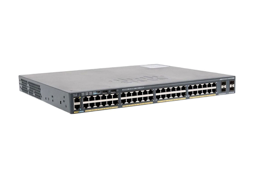 Cisco Catalyst 2960X-48FPS-L Network Switch, 48 Gigabit Ethernet Ports, 740W PoE Budget, four 1 G SFP Uplink Ports, Enhanced Limited Lifetime Warranty (WS-C2960X-48FPS-L)