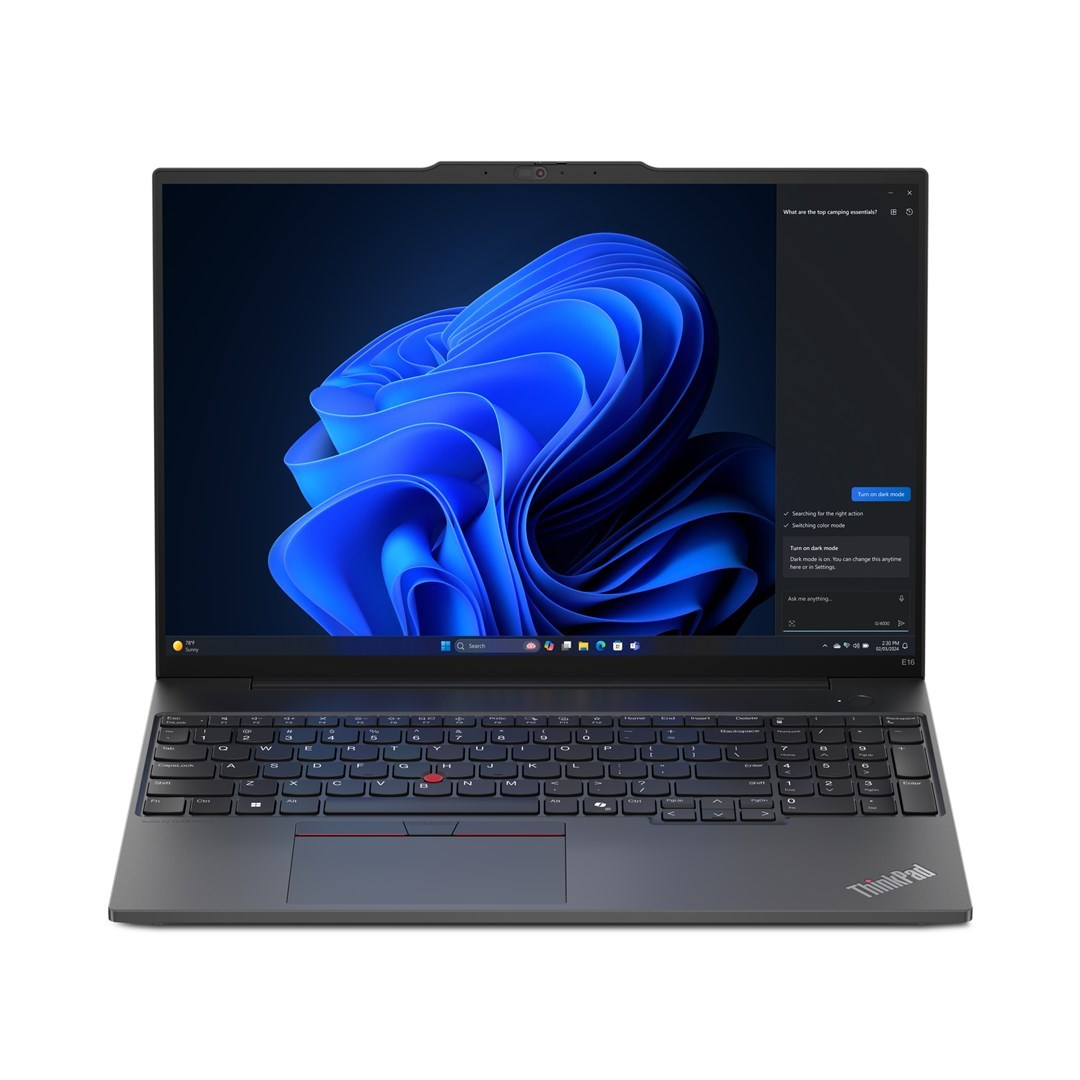 Lenovo ThinkPad E16 Gen 2 (Intel) Intel Core Ultra 5 125U Laptop 40.6 cm (16") WUXGA 16 GB DDR5-SDRAM 512 GB SSD Wi-Fi 6E (802.11ax) Windows 11 Pro English Black