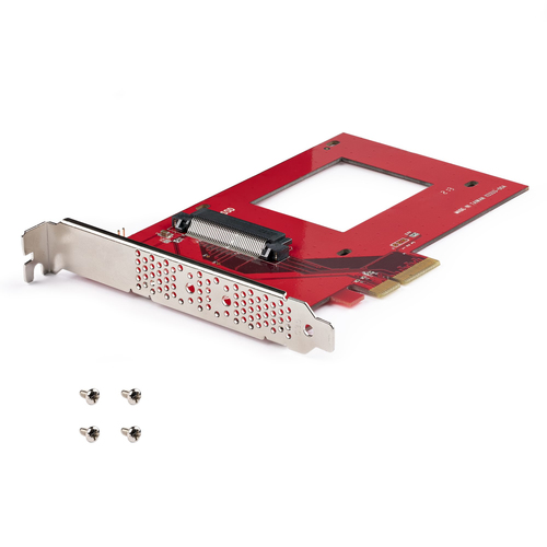 StarTech.com U.3 to PCIe Adapter Card, PCIe 4.0 x4 Adapter For 2.5" U.3 NVMe SSDs, SFF-TA-1001 PCI Express Add-in Card for Desktops/Servers, TAA Compliant - OS Independent