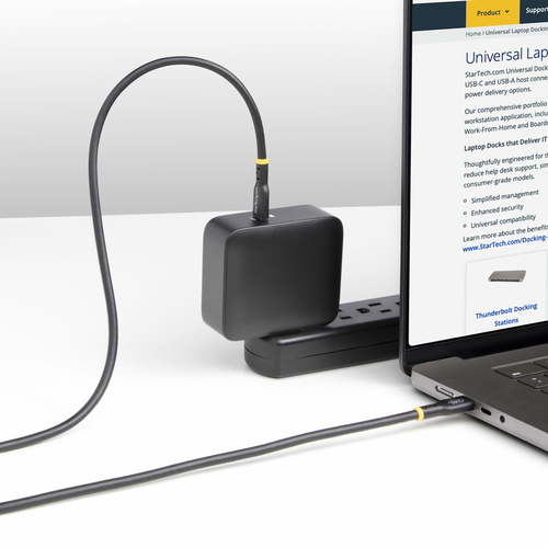 StarTech.com 4m USB-C Charging Cable, USB-IF Certified USB C Cable, 240W PD EPR, USB 2.0 Type-C Laptop Charger Cord, USB-C Data Transfer Cable, TPE Jacket, M/M