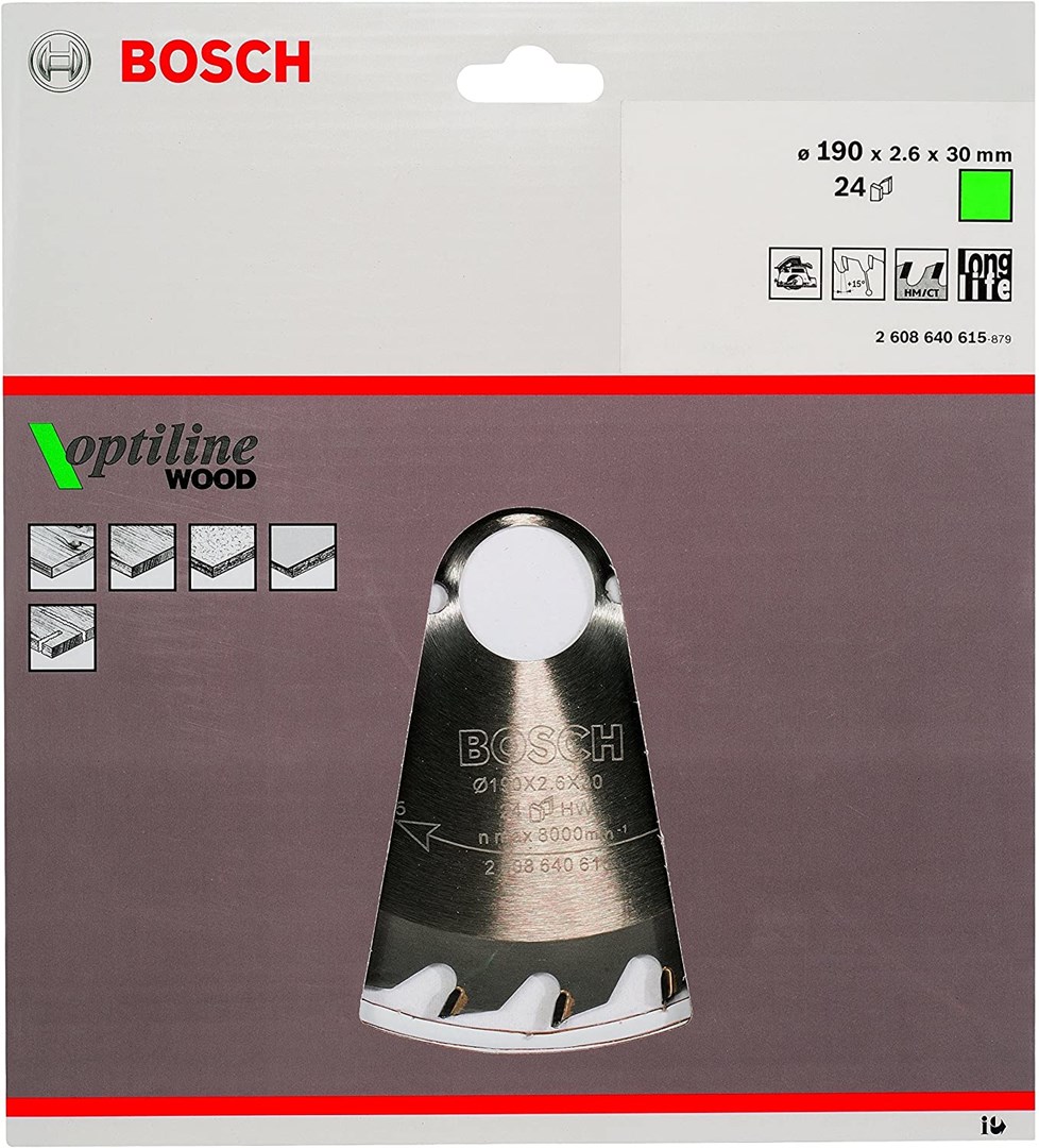 Bosch Optiline Wood Circular Saw Blades