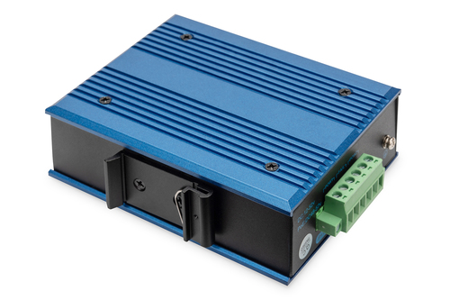 Digitus 4 port Fast Ethernet network PoE switch, industrial, unmanaged, 1 SFP uplink