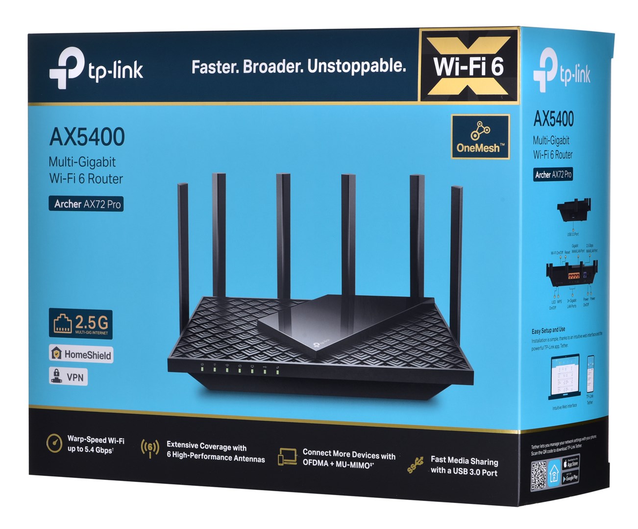 TP-Link Archer AX5400 Multi-Gigabit WiFi 6 Router