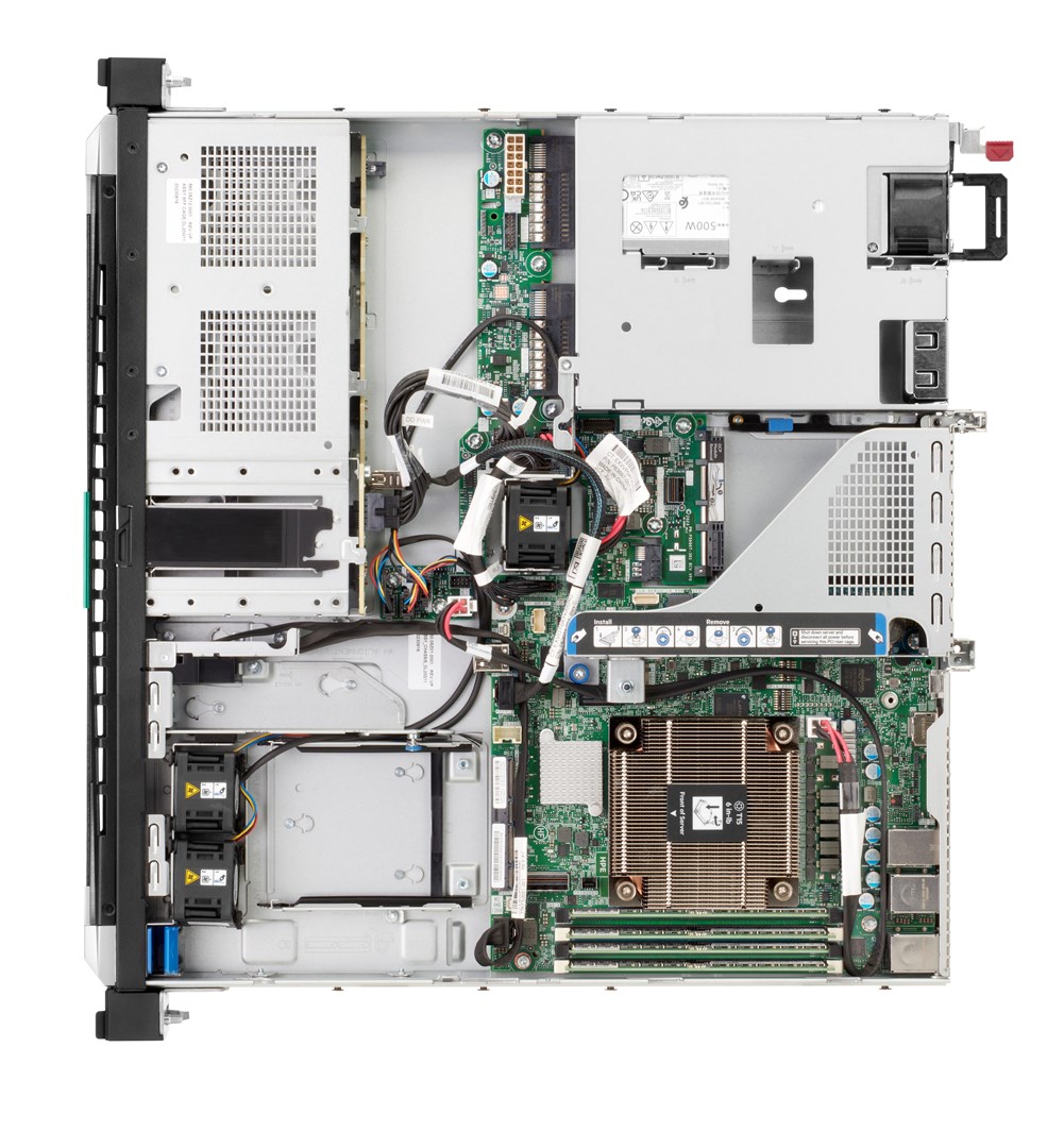 HPE ProLiant DL20 Gen11 E-2436 2.9GHz 6c 1P 32GB-DR 4SFF VROC 2x480GB SATA SSD 800W RPS EU Server