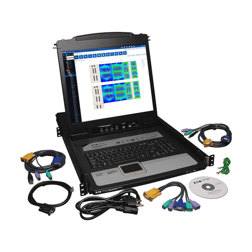Tripp Lite B020-U16-19-IP NetDirector 16-Port 1U Rack-Mount Console IP KVM Switch with 19 in. LCD