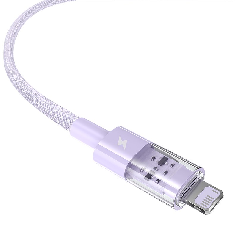 Baseus Gem USB to IP 2.4A fast charging cable 1 m Purple
