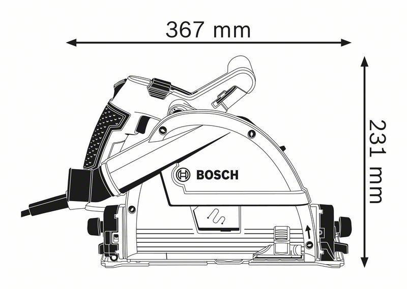 Bosch 0 601 675 001 portable circular saw 16.5 cm 6250 RPM 1400 W