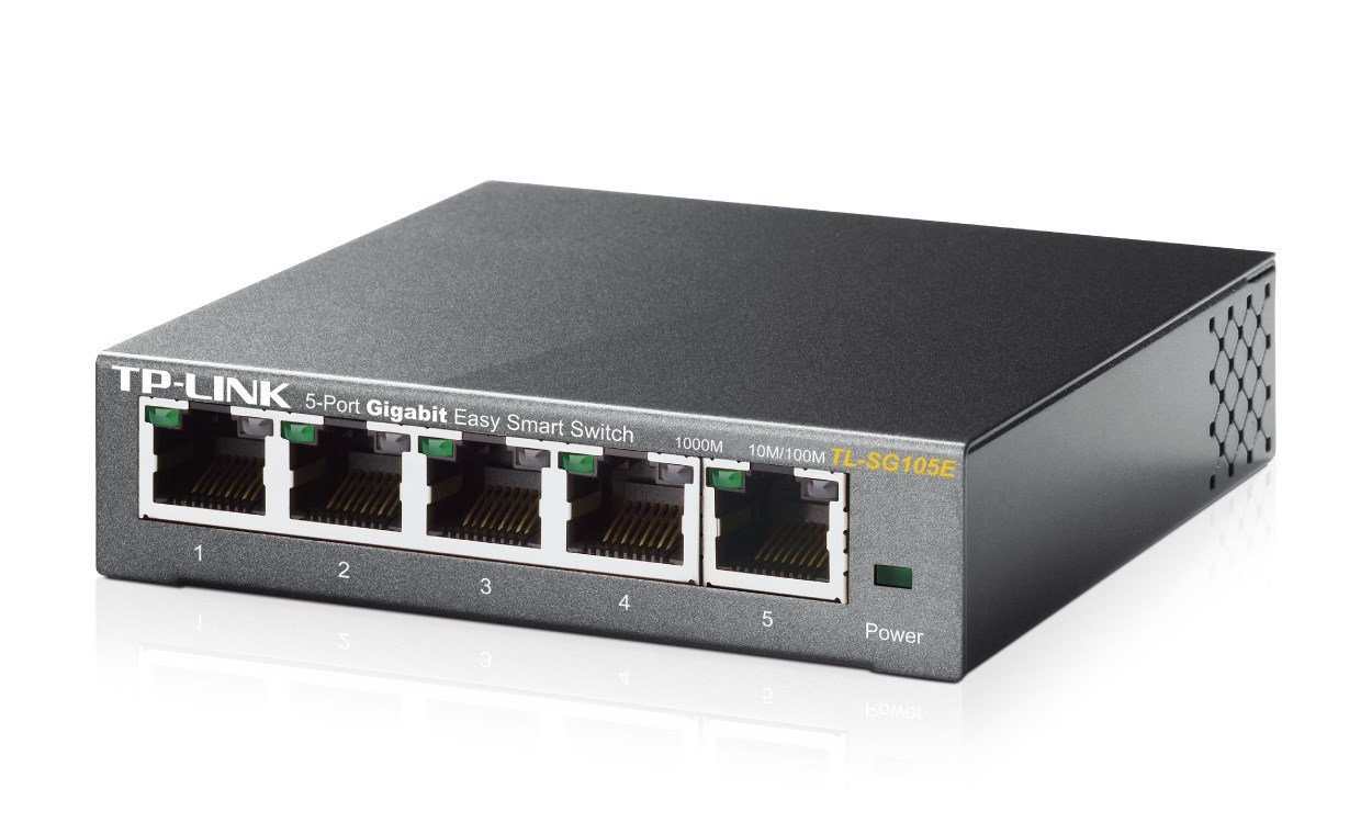 TP-Link TL-SG105E network switch Managed L2 Gigabit Ethernet (10/100/1000) Black