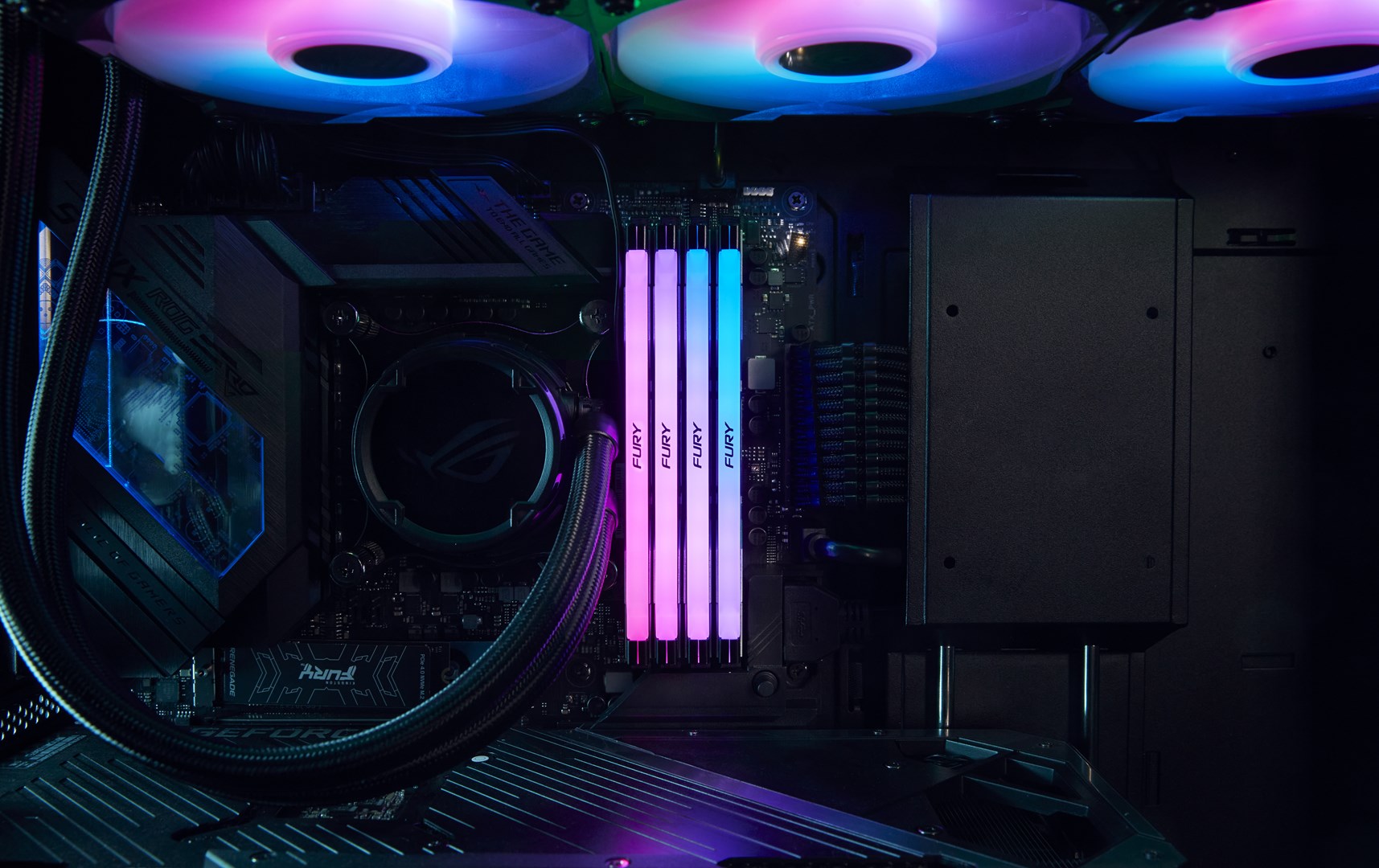 Kingston Technology FURY 96GB 6400MT/s DDR5 CL32 DIMM (Kit of 2) Renegade RGB XMP