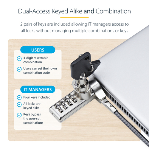 DUALKA10-LAPTOP-LOCK - Computer Systems by StarTech.com