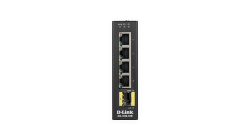 D-Link 5-Port Unmanaged Industrial Switch with 4 x 10/100/1000BaseT(X) & 1 x 100/1000BaseSFP