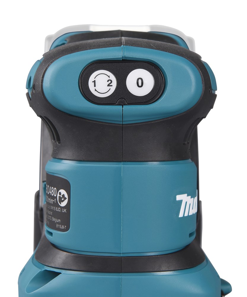 Makita DBO480Z portable sander Random orbital sander 14000 OPM Black  Blue 210 W