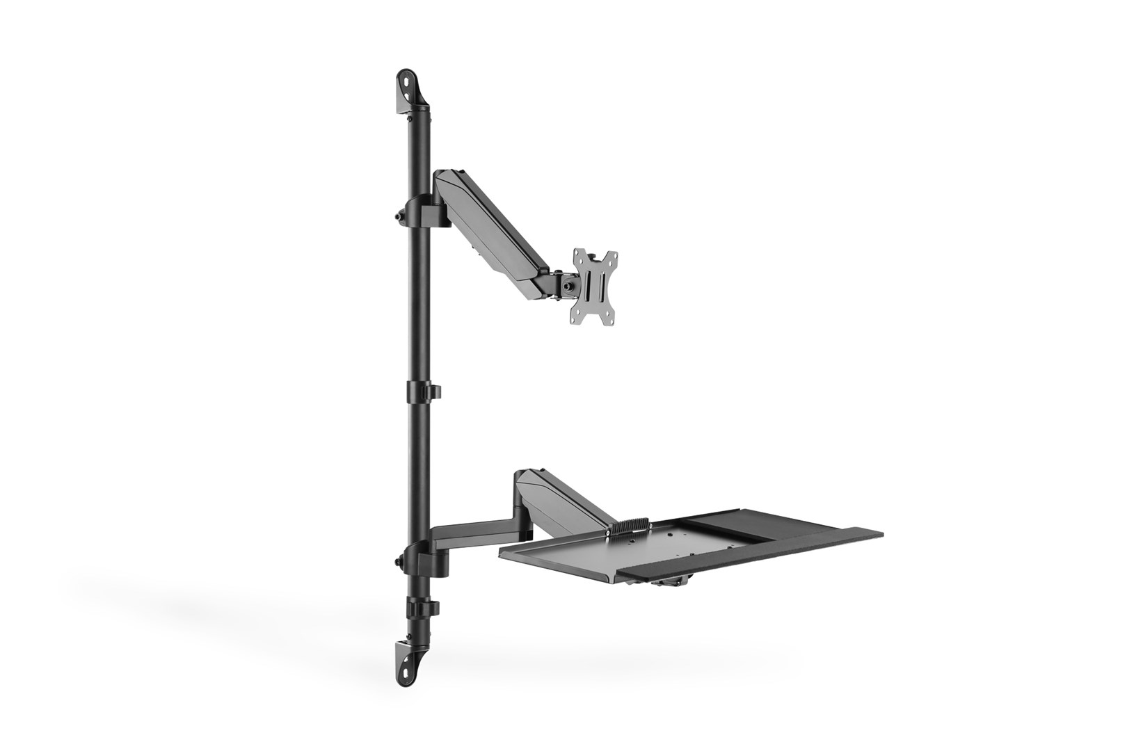 Digitus Flexible wall-mounted Stand/Sit workstation, single monitor
